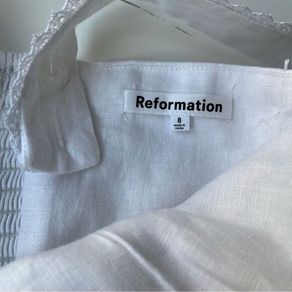 Reformation Sheri White Mini Dress - Picture 8 of 13